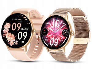 SMARTWATCH DAMSKI ZŁOTY ZEGAREK PL MENU ROZMOWY DYKATFON ZDJĘCIA TŁUMACZ AI 4