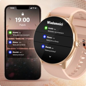 SMARTWATCH DAMSKI ZEGAREK MENU PL ROZMOWY CYKL DYKTAFON ZDJĘCIA 4 paski 11