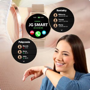 SMARTWATCH DAMSKI ZEGAREK MENU PL ROZMOWY CYKL DYKTAFON ZDJĘCIA 4 paski 13