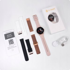 SMARTWATCH DAMSKI ZEGAREK MENU PL ROZMOWY CYKL DYKTAFON ZDJĘCIA 4 paski 6