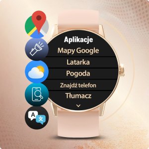 SMARTWATCH DAMSKI ZEGAREK MENU PL ROZMOWY CYKL DYKTAFON ZDJĘCIA 4 paski 10