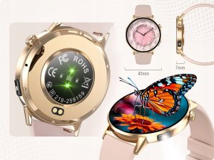 Smartwatch Damski Amoled Rozmowy Menu Polski - Zdrowie Sport Chat GPT Złoty 12