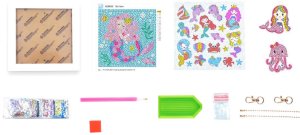 HAFT DIAMENTOWY DIAMOND PAINTING MOZAIKA DIAMENTOWA DLA DZIECI + NAKLEJKI 3