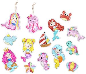 HAFT DIAMENTOWY DIAMOND PAINTING MOZAIKA DIAMENTOWA DLA DZIECI + NAKLEJKI 4