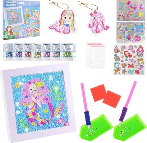 HAFT DIAMENTOWY DIAMOND PAINTING MOZAIKA DIAMENTOWA DLA DZIECI + NAKLEJKI 5