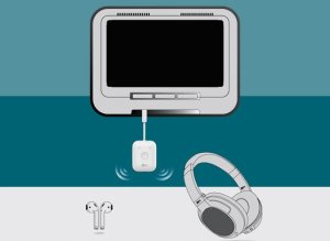 MEE Audio Connect Air bezprzewodowy transmiter audio /nadajnik Bluetooth do AirPods i innych sĹuchawek oraz gĹoĹnikĂłw Bluetooth - Czarny 4