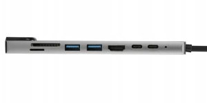 HUB ADAPTER 8W1 USB-C 3.0 SD FT HDMI 4K PD LAN RJ45 USB-C MHL Thunderbolt 3 11