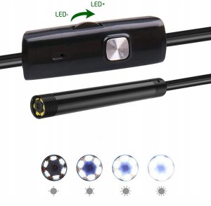 Endoskop Kamera inspekcyjna USB-C 5M OTG LED 3W1 do Telefonu Magnes Lustro 9