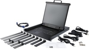 Konsola KVM StarTech StarTech.com Rack KVM Konsole - US Tastatur(QWERTY), Ein Port VGA KVM mit 17" LCD Monitor - 1HE LCD KVM Konsolenschublade mit Kabeln - USB Unterstutzung - 50.000 MTBF (RKCONS1701) - KVM-Konsole mit KVM-Switch - 1 Anschlusse - USB - 43 6