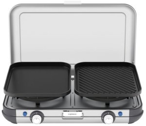 Camping Kitchen 2 Grill & Go Caravan, 30 mbar(grau/schwarz, 2x 2kW, Modell 2025) 2
