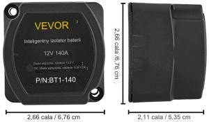 Separator akumulatorów zestaw izolatora baterii 6m 12 V 14