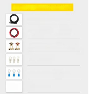 Separator akumulatorów zestaw izolatora baterii 6m 12 V 5