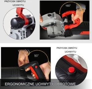 Bruzdownica laserowa do betonu 5 tarczy 2500 W do betonu ścian instalacji 6