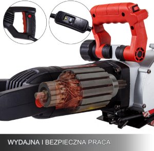 Bruzdownica laserowa do betonu 5 tarczy 2500 W do betonu ścian instalacji 7