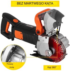 Bruzdownica do betonu dedra frezarka rowków elektryczna 4800 W 133 mm 2