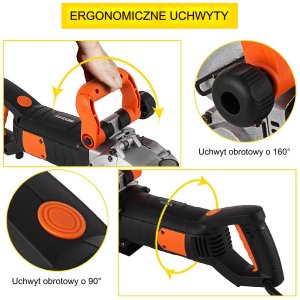 Bruzdownica do betonu dedra frezarka rowków elektryczna 4800 W 133 mm 4