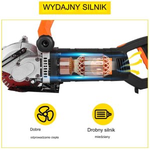 Bruzdownica do betonu dedra frezarka rowków elektryczna 4800 W 133 mm 5