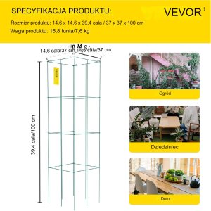 PODPÓRKI TYCZKI DO POMIDORÓW RÓŻ PERGOLA ROŚLIN KWIATY 3 SZT. 12
