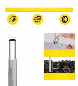 PODPÓRKI TYCZKI DO POMIDORÓW RÓŻ PERGOLA ROŚLIN KWIATY 3 SZT. 6