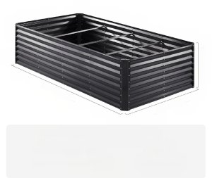 Skrzynia ogrodowa Vevor Grządka ogrodowa duża warzywniak skrzynka z warzywami 240x120cm 9