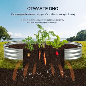 Grządka ogrodowa rabata duża warzywniak skrzynka z warzywami 182, x92,5cm 3