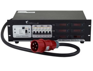 Stairville PD-332 dystrybutor energii 32A z wyświetlaczem cyfrowym 2