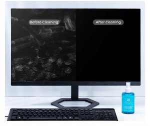 Zestaw Do Czyszczenia Ekranów Monitorów Lcd K&f Płyn 200 Ml + 3x Ściereczka / Kf08.059 / Portable Cleaning Kit 4