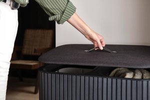 Kosz na pranie Joseph Joseph JJ-Laundry basket 90l bamboo black Tota Twin Luxe 4