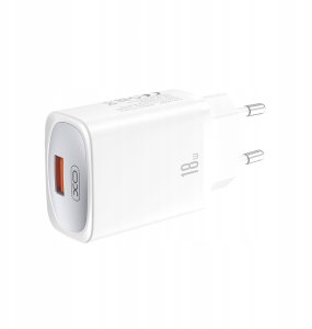 XO ładowarka sieciowa CE19 QC 18W 1x USB biała + kabel microUSB 3