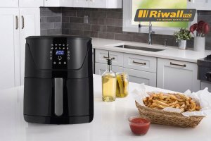 Frytkownica beztłuszczowa Garland FRYTKOWNICA Bez tłuszczu RIWALL FRYTOWNICA AIR FRYER 7L DUŻA XXL RODZINNA 4