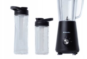 BLENDER KIELICHOWY SMOOTHIE 2 BIDONY 2 WKŁADY CHŁODZĄCE 5w1 RIWALL RBL-01 5