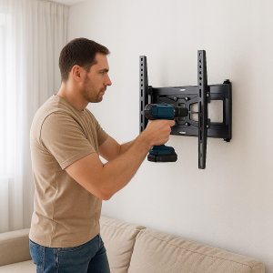 EXTRA MOCNY OBROTOWY UCHWYT DO TELEWIZORA WIESZAK TV 32-65 " RIWALL RUT-01 13