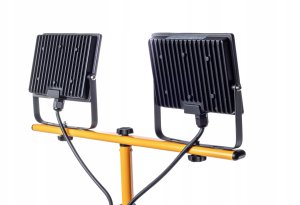 Halogen LED Statyw Budowlany Naświetlacz 2X 60W Przewód 2,4M Riwall RH-01 11