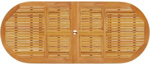 vidaXL Zestaw do jadalni w ogrodzie 9 pcs Brązowy lite drewno akacjowe 9
