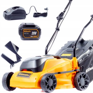 KOSIARKA AKUMULATOROWA INDUKCYJNA RIWALL 3320i 20V 4Ah 33cm + aku ładowarka 9