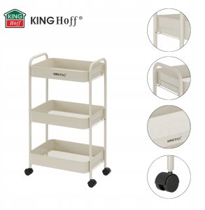 KingHoff REGAŁ BAREK MOBILNY WIELOFUNKCYJNY KINGHOFF KH-1943 14