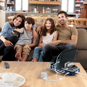 4smarts 541279 ładowarka do urządzeń przenośnych Uniwersalne Granatowy (marynarski), Biały Prąd przemienny Szybkie ładowanie Wewnętrzna 7