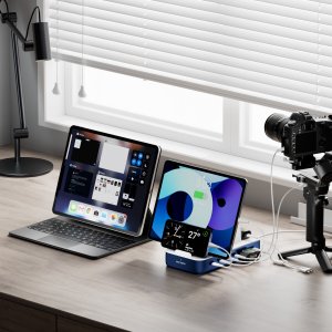 4smarts 541279 ładowarka do urządzeń przenośnych Uniwersalne Granatowy (marynarski), Biały Prąd przemienny Szybkie ładowanie Wewnętrzna 8