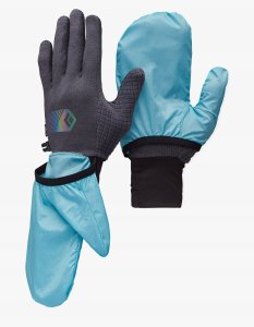 Rękawiczki Black Diamond Deploy Wind Hood Gloves - carbon/glacier rozmiar: s 2