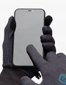 Rękawiczki Black Diamond Deploy Wind Hood Gloves - carbon/glacier rozmiar: s 4