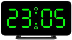 Zegar budzik sieciowy LED JVD SB3216.1 z termometrem 15x8 cm . 3