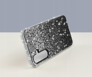 Etui do Samsung 15 5G| silikonowe BROKAT DIAMOND Szkło ochronne na ekran 9H 4