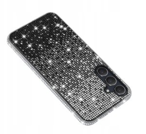 Etui do Samsung 15 5G| silikonowe BROKAT DIAMOND Szkło ochronne na ekran 9H 5
