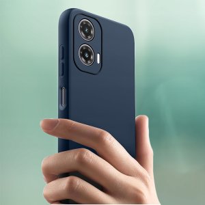 krainaGSM Etui do Motorola Moto G35 5G silikonowe MATOWE + Szkło ochronne 9H 6