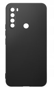Etui Czarne Matowe Silikon Slim do Xiaomi Redmi Note 8T + SZKŁO 9H 7