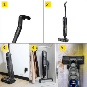 Odkurzacz bezprzewodowy 6w1 Pionowy Myjący Yoer 180m2 +HEPA12 +60 min pracy 12