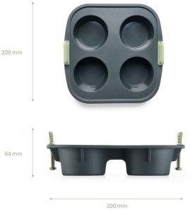 Lekue Air fryer Muffins Mould  4 hole 6