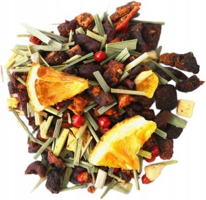 Cup&You Sypana herbata owocowa CYTRUSOWA GRUSZKA hibiskus 180g herbata liściasta sypana mieszanka napar susz 2