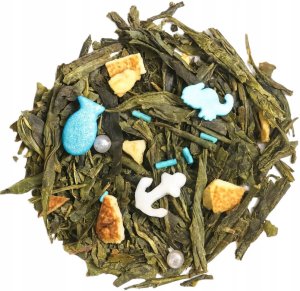 Herbata zielona HOLIDAY BREEZE skórki grejpfruta na prezent upominek 110g - herbata liściasta sypana mieszanka napar susz 2