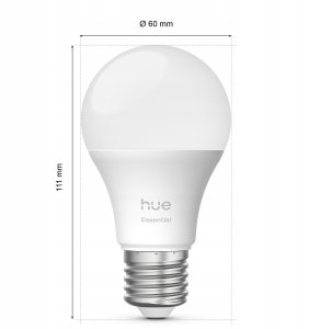 Philips Hue Essential Starter Kit A60 + Hue Bridge Full Color E27 3 gab. balta Inteligentna żarówka 929004235411 (8721103103673) 10